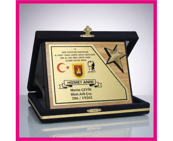 Ahşap plaket2
