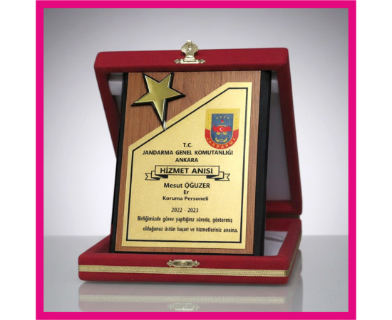 Ahşap plaket 4