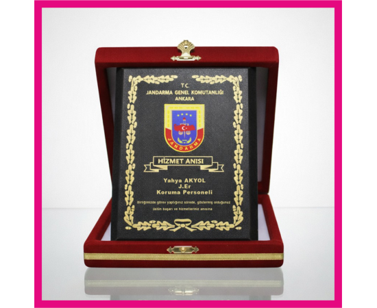 Ahşap plaket 6